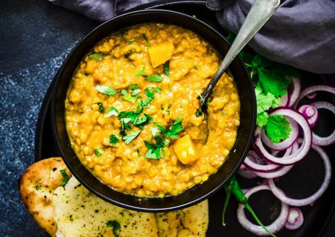 Butternut Squash and Red Lentil Dal