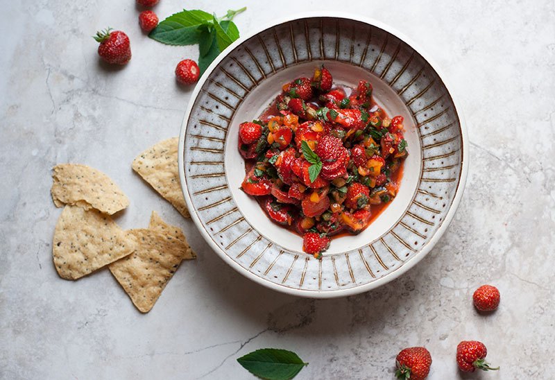 Strawberry Salsa - Cooling Summer Recipes