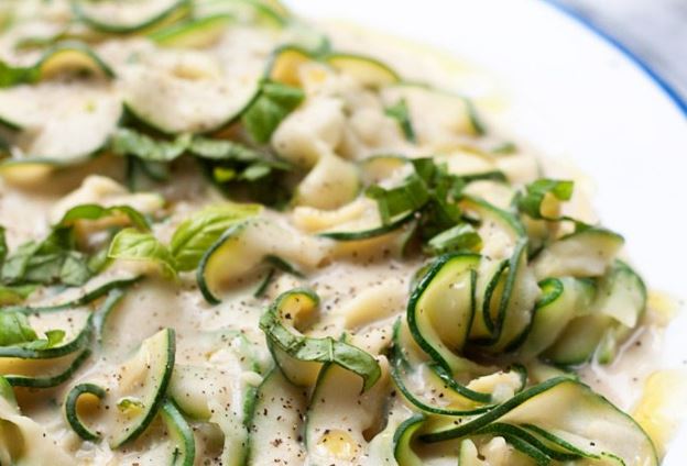 Zucchini Noodles with Alfredo Sauce - Gluten-Free Dinner Recipes
