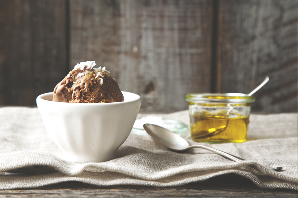 Dairy Free Chocolate Olive Oil Ice Cream