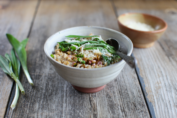 Savory Oats with Ramps