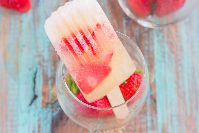 Strawberry-Champagne-Pops-5 - Best Healthy Popsicle Recipes